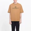 Balenciaga-shirt voor heren met alfabetprint, korte mouwen, crèmegele kleur 594579TGV609605
