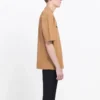 Balenciaga-shirt voor heren met alfabetprint, korte mouwen, crèmegele kleur 594579TGV609605