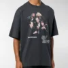 Balenciaga Speed Hunter-serie voor heren met logo-print, retro, losvallend, korte mouwen, zwart 541877TCV381055