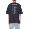 Balenciaga Speed Hunters voor heren, zwart met blauwe band, korte mouwen, grijs 541875TCV381055