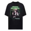 Balenciaga Speedhunters-band T-shirt met korte mouwen voor heren, zwart 556133TCV381000