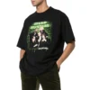 Balenciaga Speedhunters-band T-shirt met korte mouwen voor heren, zwart 556133TCV381000