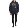 Balenciaga Speedhunters-hoodie met lange mouwen en ‘Boysband’-print voor heren, marineblauw 541873TCV371055