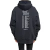 Balenciaga Speedhunters-hoodie met lange mouwen en ‘Boysband’-print voor heren, marineblauw 541873TCV371055