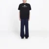 Balenciaga SS21 B-alfabetlogo-patroon met korte mouwen voor heren, zwart 570803TFV761000