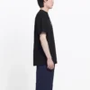 Balenciaga SS21 B-alfabetlogo-patroon met korte mouwen voor heren, zwart 570803TFV761000