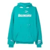 Balenciaga SS21 Classic Alphabet Printing Hole Sky Blue voor heren 659403TKVB64661