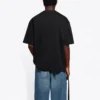 Balenciaga SS21 effen T-shirt met logo-opdruk voor heren, korte mouwen, zwart 612966TJV871070
