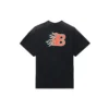 Balenciaga SS21 Flame Retro T-shirt met korte mouwen voor heren, zwart 656978TKV701076