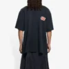 Balenciaga SS21 Flame Retro T-shirt met korte mouwen voor heren, zwart 656978TKV701076
