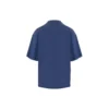 Balenciaga SS21 hardloopshirt voor heren met patroonprint en logo, losvallend, korte mouwen, blauw 641614TJVK64866