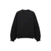 Balenciaga SS21 heren-hoodie met grote ronde hals en lange mouwen, zwart 641654TJVI71070