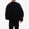 Balenciaga SS21 heren-hoodie met grote ronde hals en lange mouwen, zwart 641654TJVI71070