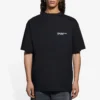 Balenciaga SS21 heren T-shirt met geborduurd logo, korte mouwen, zwart 641675TKV861070