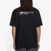 Balenciaga SS21 heren T-shirt met geborduurd logo, korte mouwen, zwart 641675TKV861070
