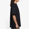 Balenciaga SS21 heren T-shirt met geborduurd logo, korte mouwen, zwart 641675TKV861070
