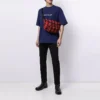 Balenciaga SS21 heren-T-shirt met logo-opdruk in de vorm van het alfabet, korte mouwen, blauw 612966TIV545400