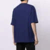 Balenciaga SS21 heren-T-shirt met logo-opdruk in de vorm van het alfabet, korte mouwen, blauw 612966TIV545400