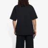 Balenciaga SS21 heren-T-shirt met logo-opdruk, los model, ronde hals, korte mouwen, zwart 641675TKV711069