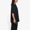 Balenciaga SS21 heren-T-shirt met logo-opdruk, los model, ronde hals, korte mouwen, zwart 641675TKV711069