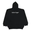 Balenciaga SS21 herenjas met rits en lange mouwen, zwart 641659TIV551070