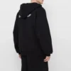 Balenciaga SS21 herenjas met rits en lange mouwen, zwart 641659TIV551070