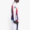 Balenciaga SS21 hockey-sportshirt met lange mouwen voor heren, wit, 657105TKV248090