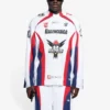Balenciaga SS21 hockey-sportshirt met lange mouwen voor heren, wit, 657105TKV248090