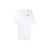 Balenciaga SS21 katoenen T-shirt met logo, ronde hals en korte mouwen voor heren, wit 641655TJV879040