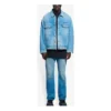Balenciaga SS21 klassiek logo-Denim-jas voor heren, lichtblauw 657608TDW154307
