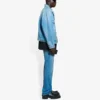 Balenciaga SS21 klassiek logo-Denim-jas voor heren, lichtblauw 657608TDW154307