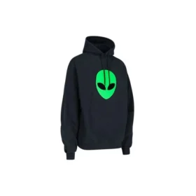 Balenciaga SS21 voor heren met Alien-logo, dikke print, klassiek zwart 641679TJV959113