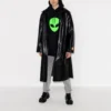 Balenciaga SS21 voor heren met Alien-logo, dikke print, klassiek zwart 641679TJV959113
