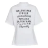 Balenciaga SS21 Word-shirt met korte mouwen voor heren, wit 641613TJVI59040