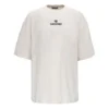 Balenciaga-T-shirt met alfabetlogo, korte mouwen, grijs/wit, heren 641614TJVA99054