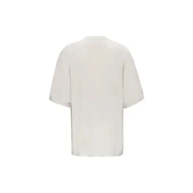 Balenciaga-T-shirt met alfabetlogo, korte mouwen, grijs/wit, heren 641614TJVA99054