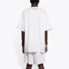 Balenciaga T-shirt met lachend gezicht, korte mouwen, wit, heren 651795TKV769140