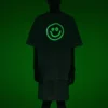 Balenciaga T-shirt met lachend gezicht, korte mouwen, wit, heren 651795TKV769140