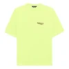 Balenciaga-T-shirt met logo-opdruk, korte mouwen, geel, heren 641675TJVF77110