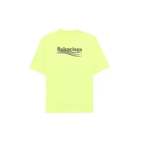 Balenciaga-T-shirt met logo-opdruk, korte mouwen, geel, heren 641675TJVF77110