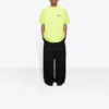 Balenciaga-T-shirt met logo-opdruk, korte mouwen, geel, heren 641675TJVF77110