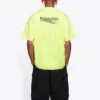 Balenciaga-T-shirt met logo-opdruk, korte mouwen, geel, heren 641675TJVF77110
