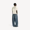 Balenciaga T-shirt voor dames met medium pasvorm en ‘Back’-motief in crème