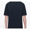 Balenciaga-top voor heren, retro-gebreid, slim fit, korte mouwen, zwart 612966TIV821000