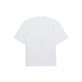 Balenciaga-trui met tekstprint, ronde hals en korte mouwen voor heren, wit 641614TJVI39040