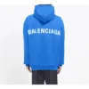 Balenciaga voor heren met logo op de achterkant en alfabetprint, blauw 570811THV798077
