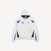 Balenciaga voor heren | NBA-samenwerking: oversized Hoodie met ritssluiting in wit/multicolor