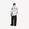 Balenciaga voor heren | NBA-samenwerking: oversized Hoodie met ritssluiting in wit/multicolor