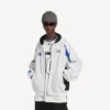 Balenciaga voor heren | NBA-samenwerking: oversized Hoodie met ritssluiting in wit/multicolor