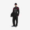Balenciaga voor heren | NBA-samenwerking: oversized T-shirt met lange mouwen in zwart/multicolor